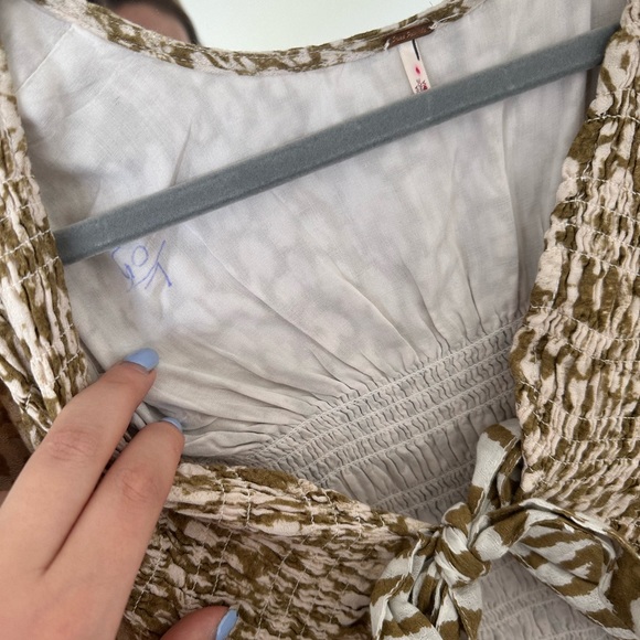 Free People Gold and Cream Maxi Dress - Picture 3 of 3